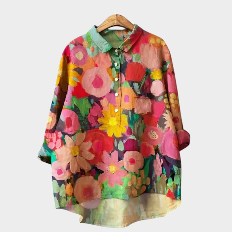 Maéline | Blouse Dentelle Élégante et Confortable