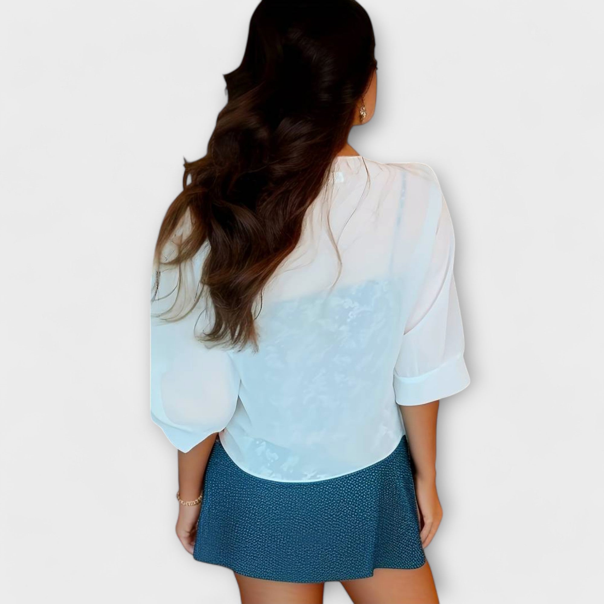 Amelise | Blouse à Décolleté Ouvert et Tissu Léger