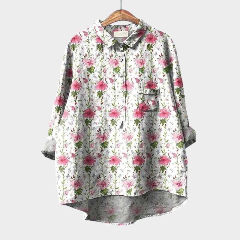 Isalda | Blouse Florale Élégante et Intemporelle