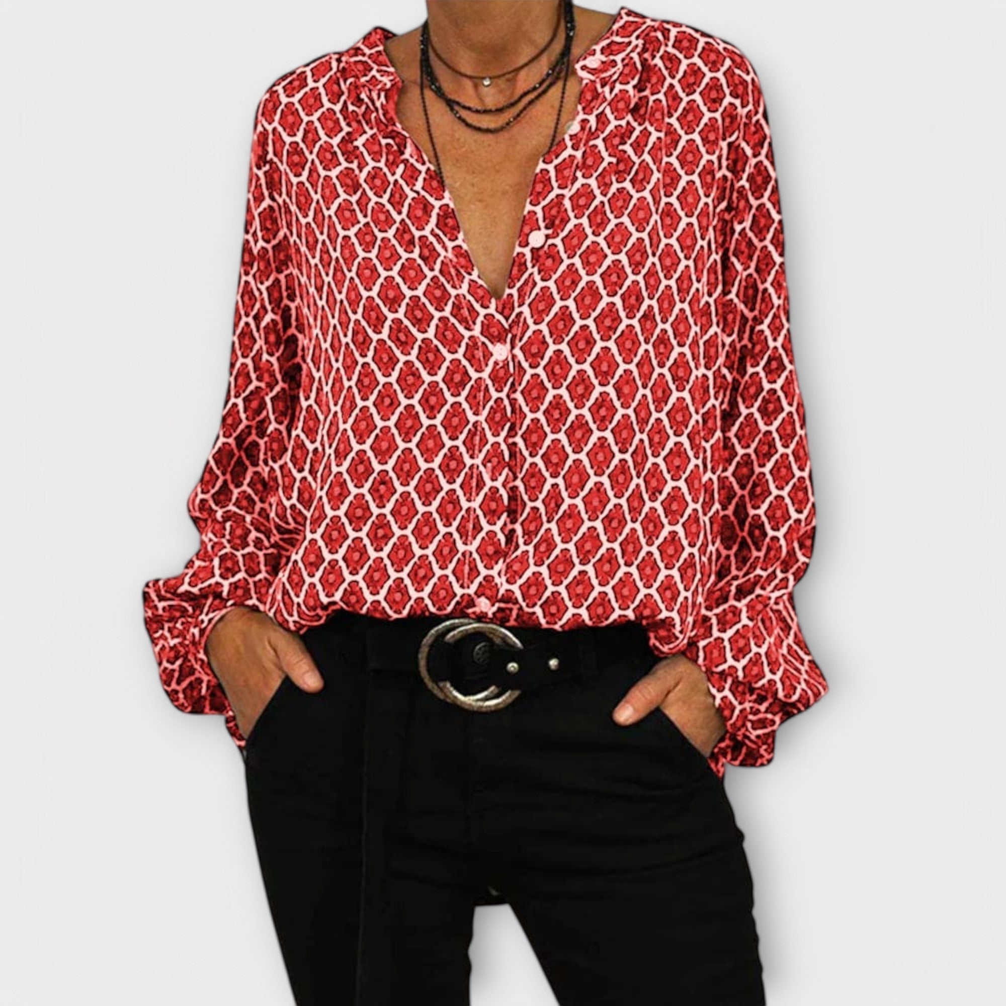 Marenca | Blouse Élégante à Décolleté en V