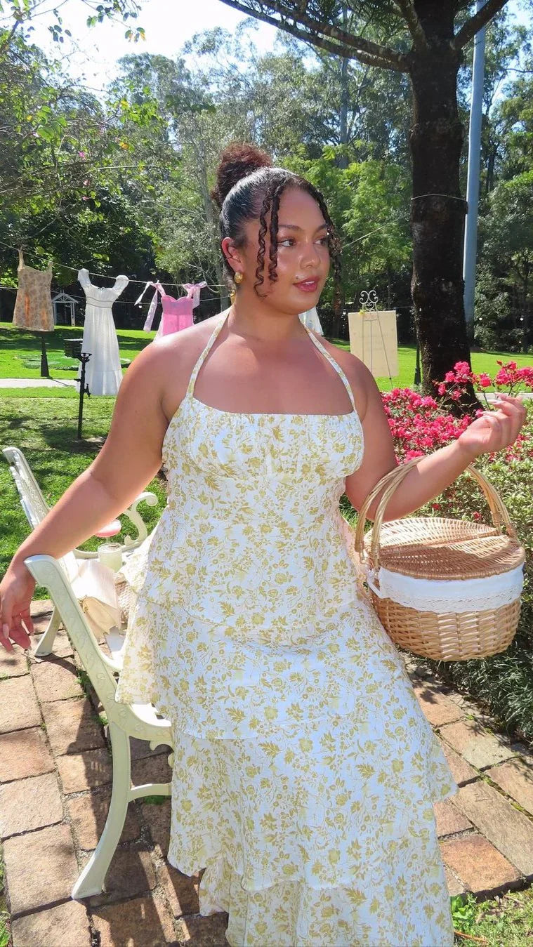 Élina – Robe Longue Fleurie Romantique