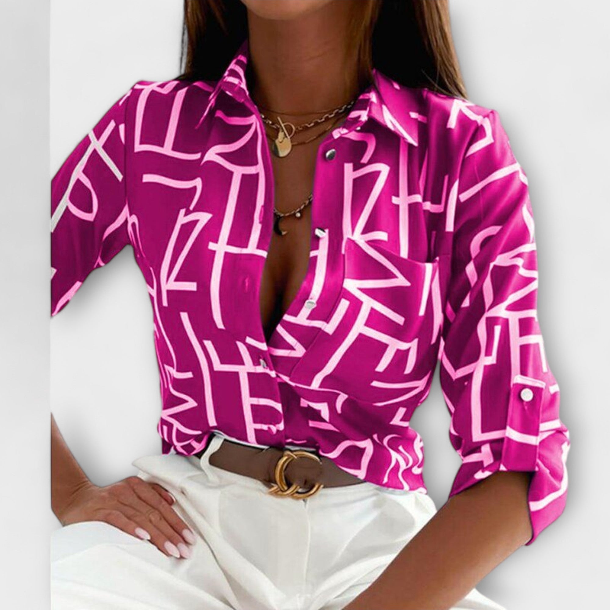 Ormelle | Blouse à Col Classique Élégante et Polyvalente