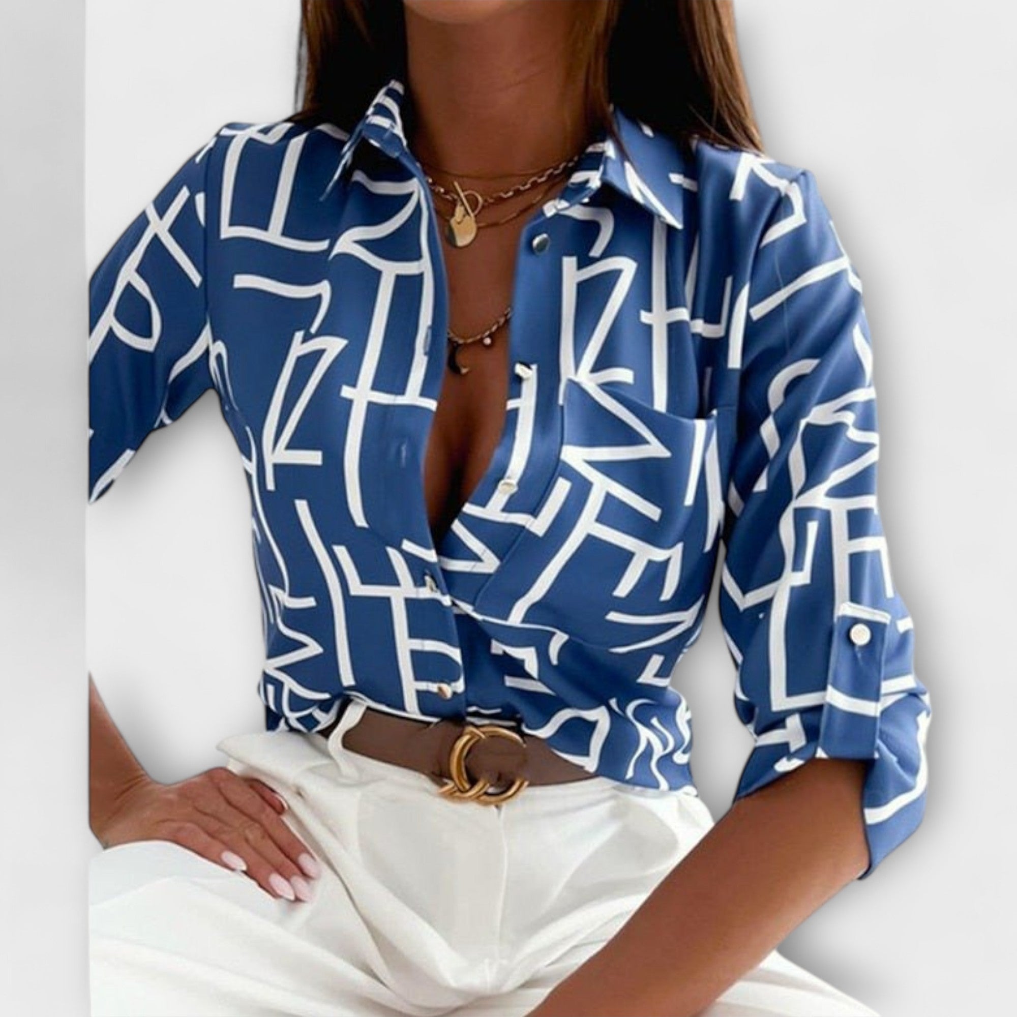 Ormelle | Blouse à Col Classique Élégante et Polyvalente