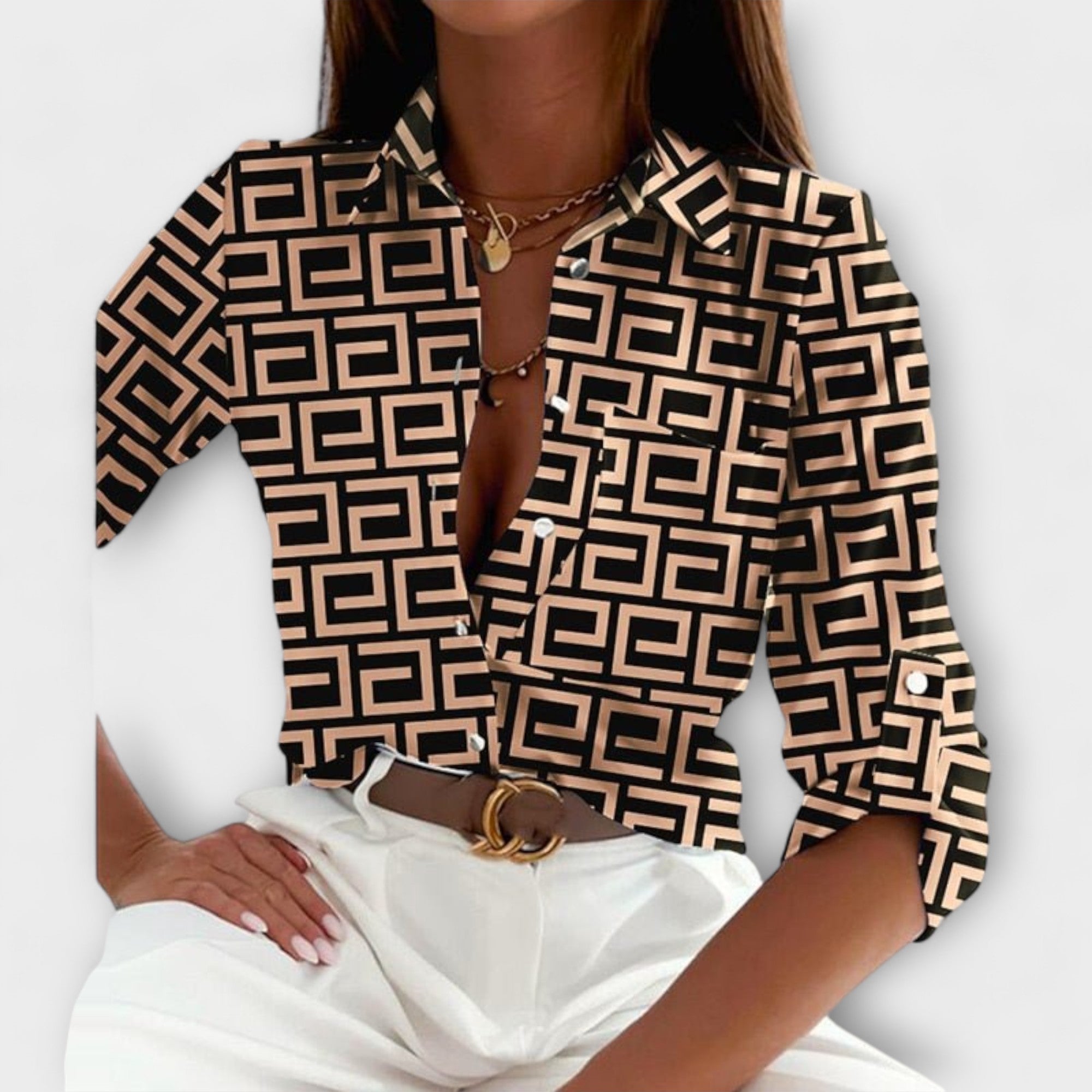 Ormelle | Blouse à Col Classique Élégante et Polyvalente