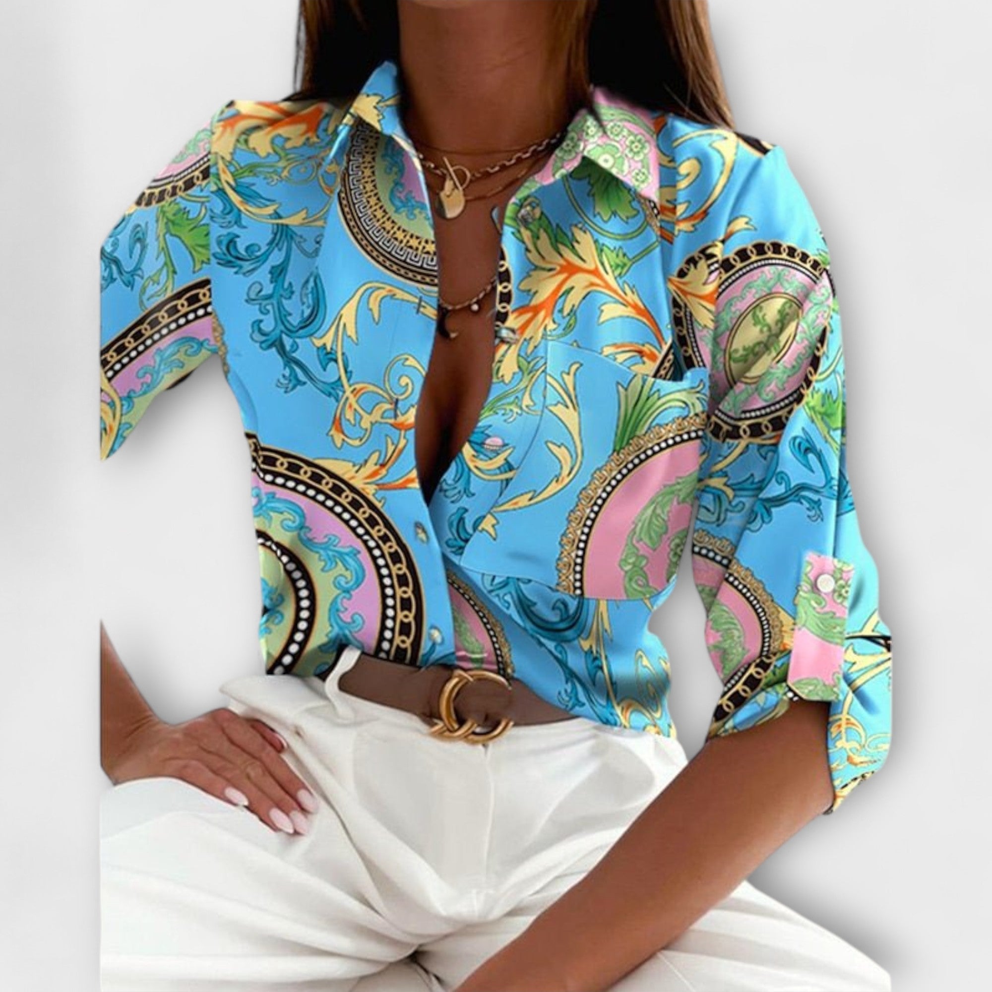 Ormelle | Blouse à Col Classique Élégante et Polyvalente