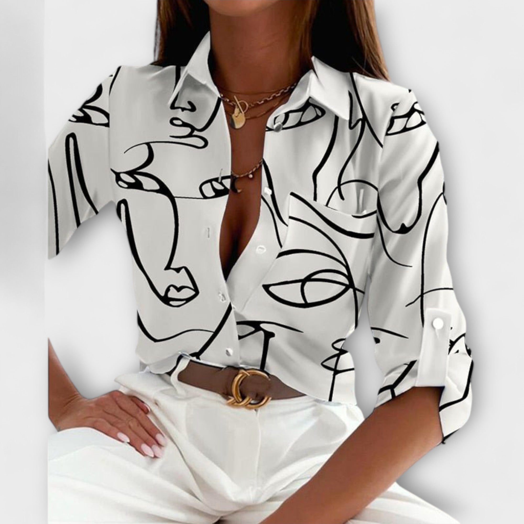 Ormelle | Blouse à Col Classique Élégante et Polyvalente