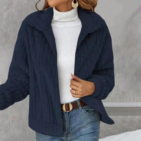 Zoe - Cardigan en peluche chic